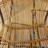 Pair of rattan armchairs