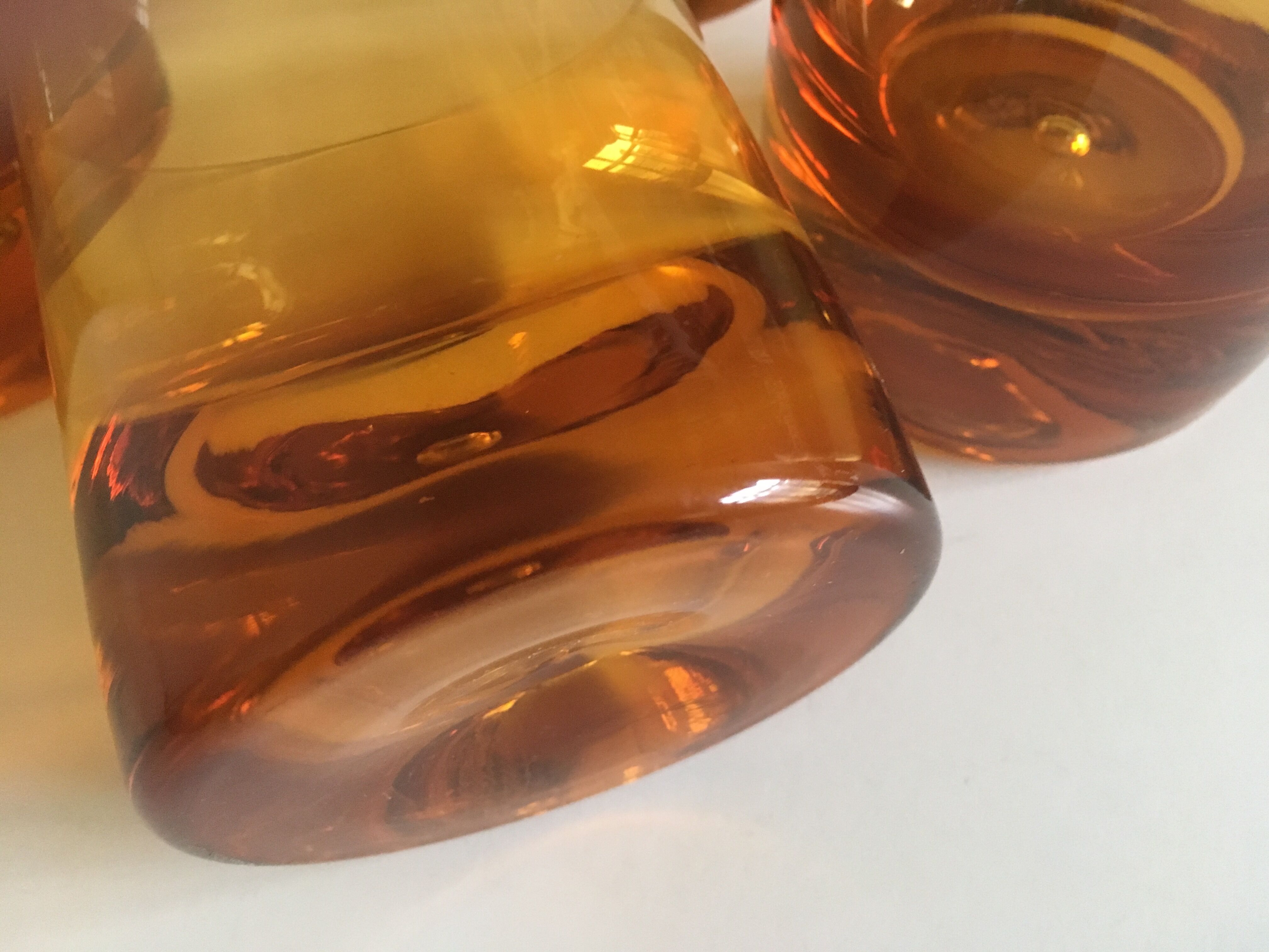 Set of 5 XXL glasses cups 1960