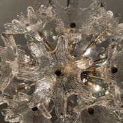 Murano Glass Flower Chandeliers by Paolo Venini for Veart, 1960s