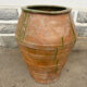 Large green glazed terracotta jar, Spain, 19th century.