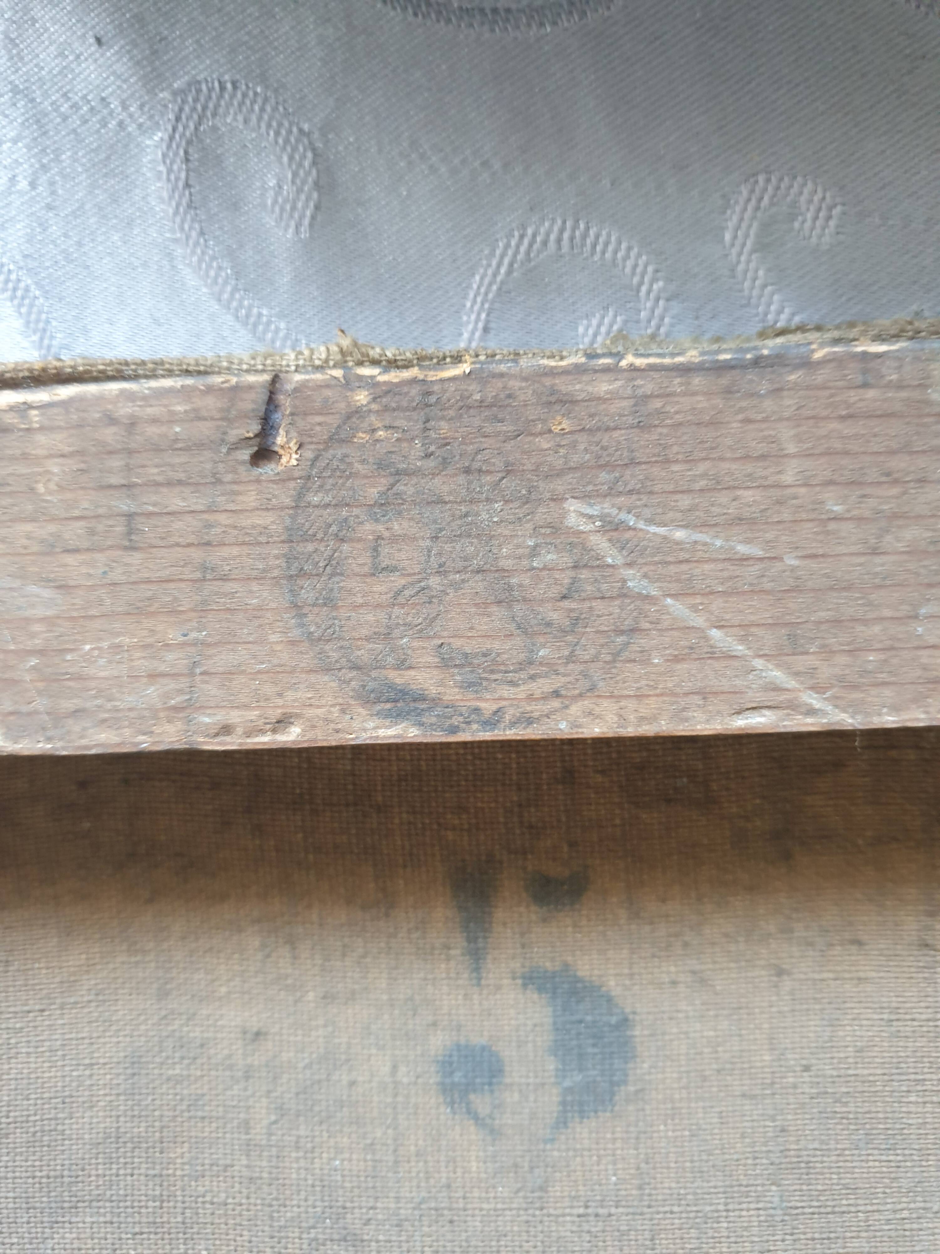 2 old oil portraits on panel 1800's