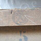 2 old oil portraits on panel 1800's