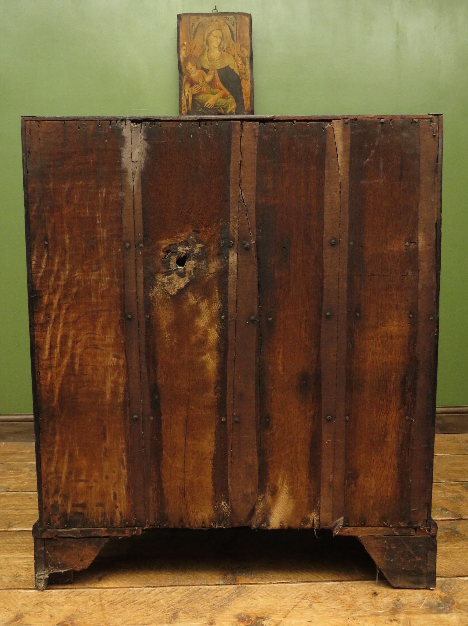 Meuble secrétaire peint en noir
