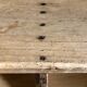Banc de ferme ancien en bois, rénové
