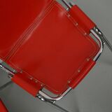 Set of Two Red Chairs by Dalvera for Les Arcs, 1960s
