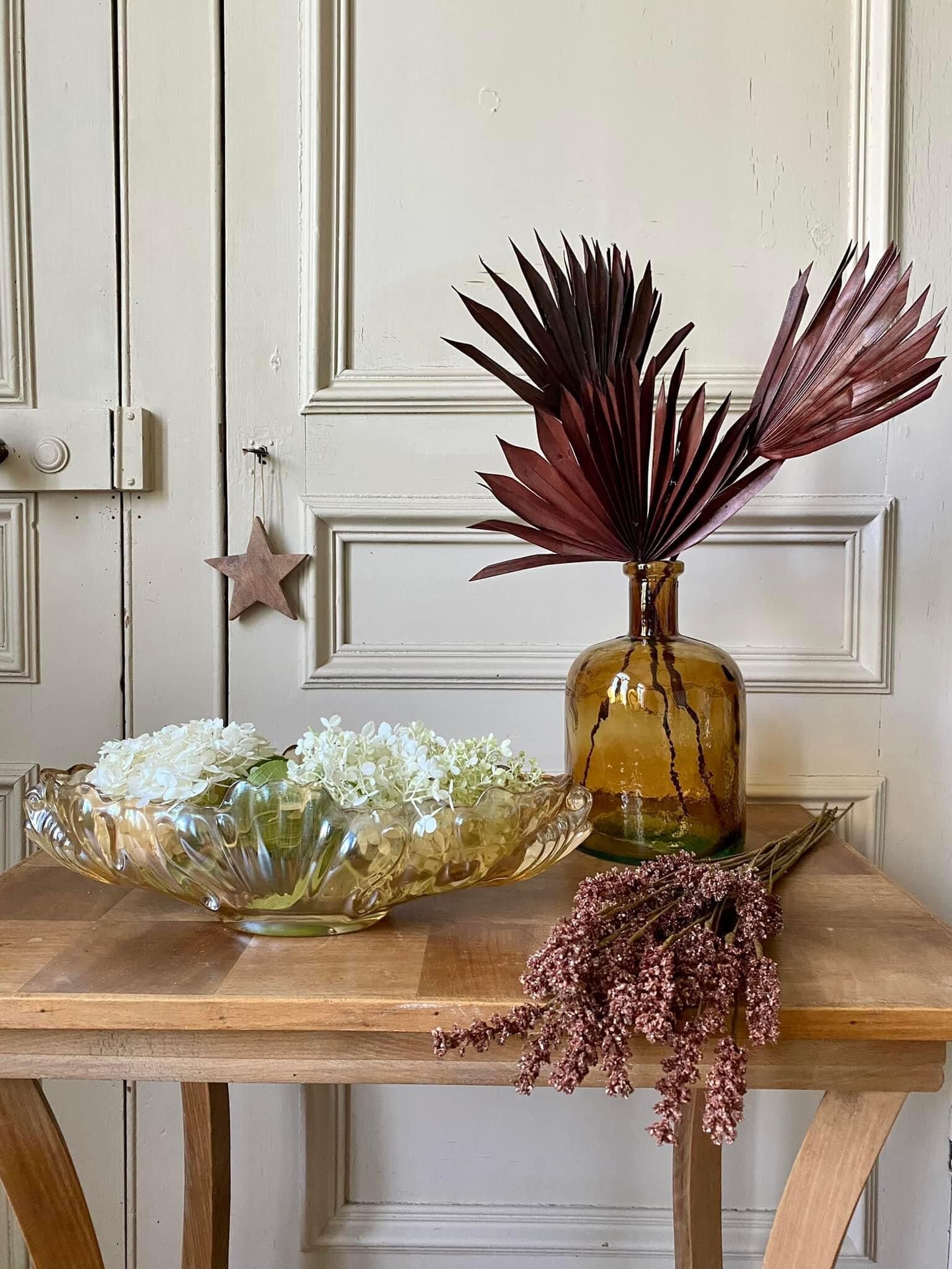 Pink carnival glass cup