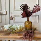 Pink carnival glass cup