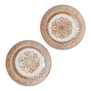 lot de 2 assiettes plates