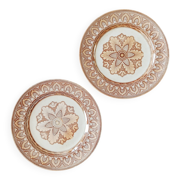 Lot de 2 assiettes plates Petrus regout, Tancrède