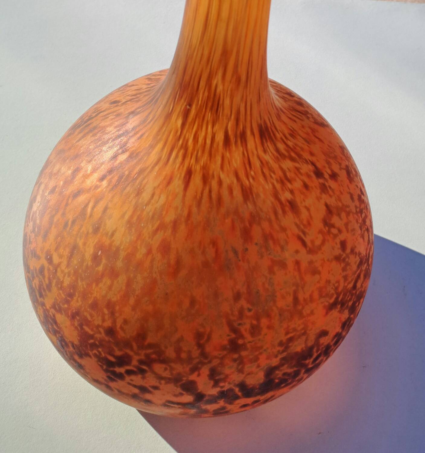 Large Berluze marmoreal vase h 67 cm