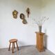 Pine stool assigned to Charlotte Perriand for Les Arcs.