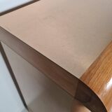 Enfilade/Credenza in oak and brushed brass, Italy, 1970