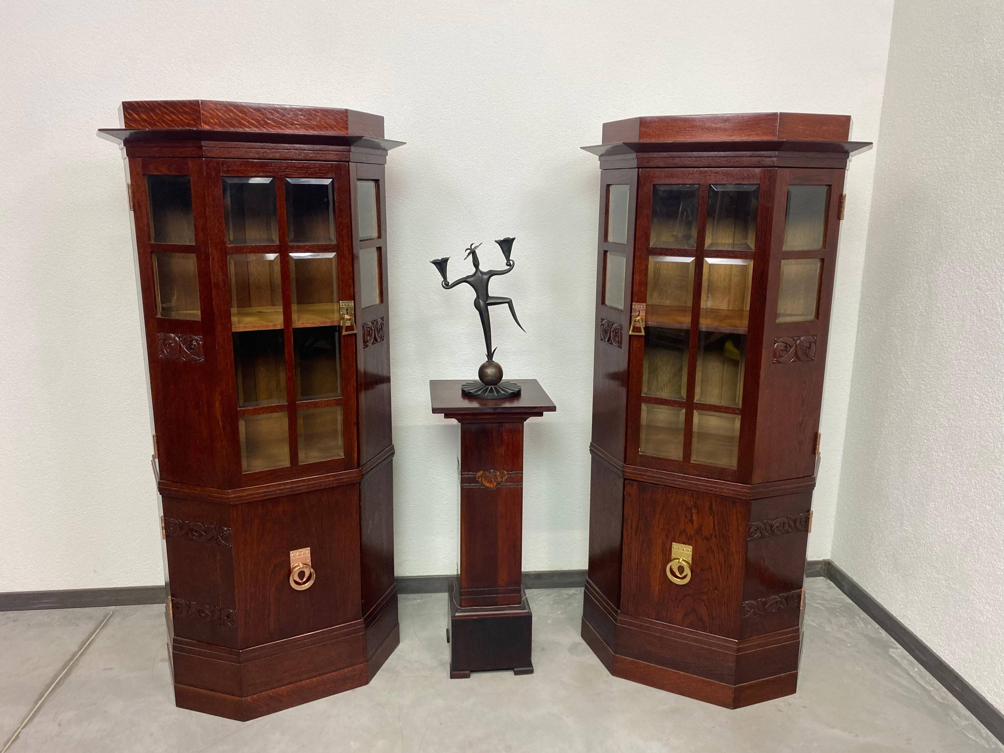 Vitrines Jugendstil dans le style de Joseph Maria Olbrich