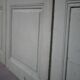 Antique painted wooden doors