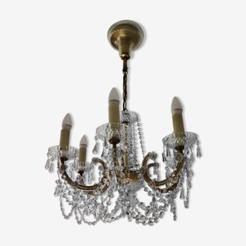 Bohemian crystal stamps chandelier