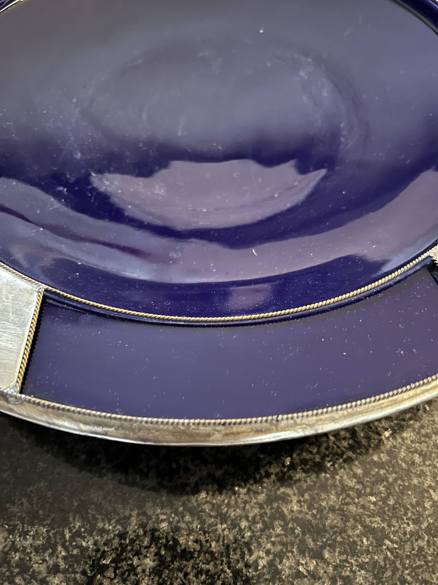 Plat marocain argenté