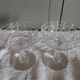 2 Coupes à champagne en cristal de Baccarat beau modèle gravé vers 1900
