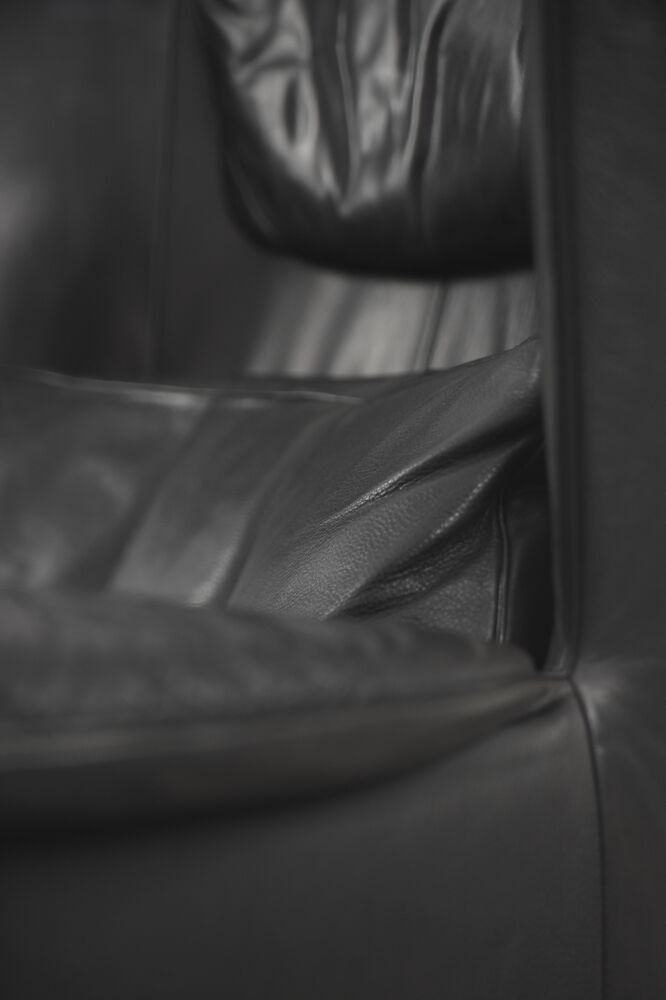 Fauteuil à oreilles en cuir DS-23 de Franz Josef Schulte pour De Sede, 1980