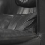 Fauteuil à oreilles en cuir DS-23 de Franz Josef Schulte pour De Sede, 1980