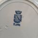 11 antique ironstone plates "Flora"