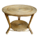 Rattan coffee table, tripod, with double top, 1960s