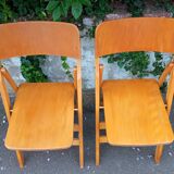 Pair of folding chairs 50s