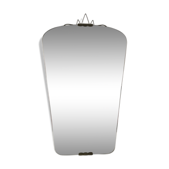 Mirror vintage with crown 53 x 33 cm
