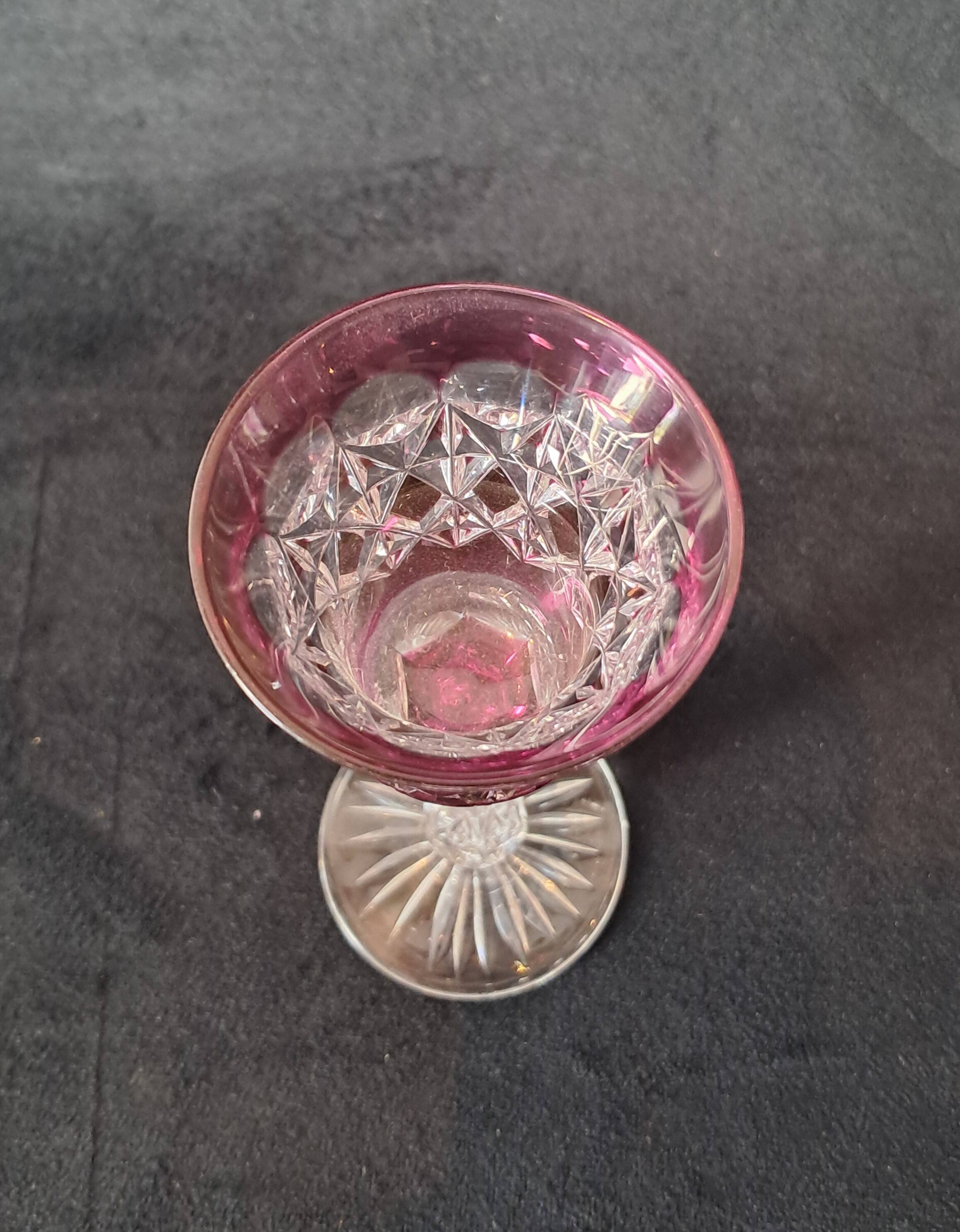 Cut glass shot glasses