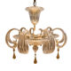 Important lustre Murano in transparent blown glass