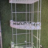 White metal corner shelf