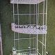 White metal corner shelf