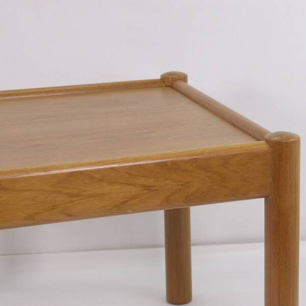 Scandinavian square coffee table, teak, Domino Møbler, Denmark 1960