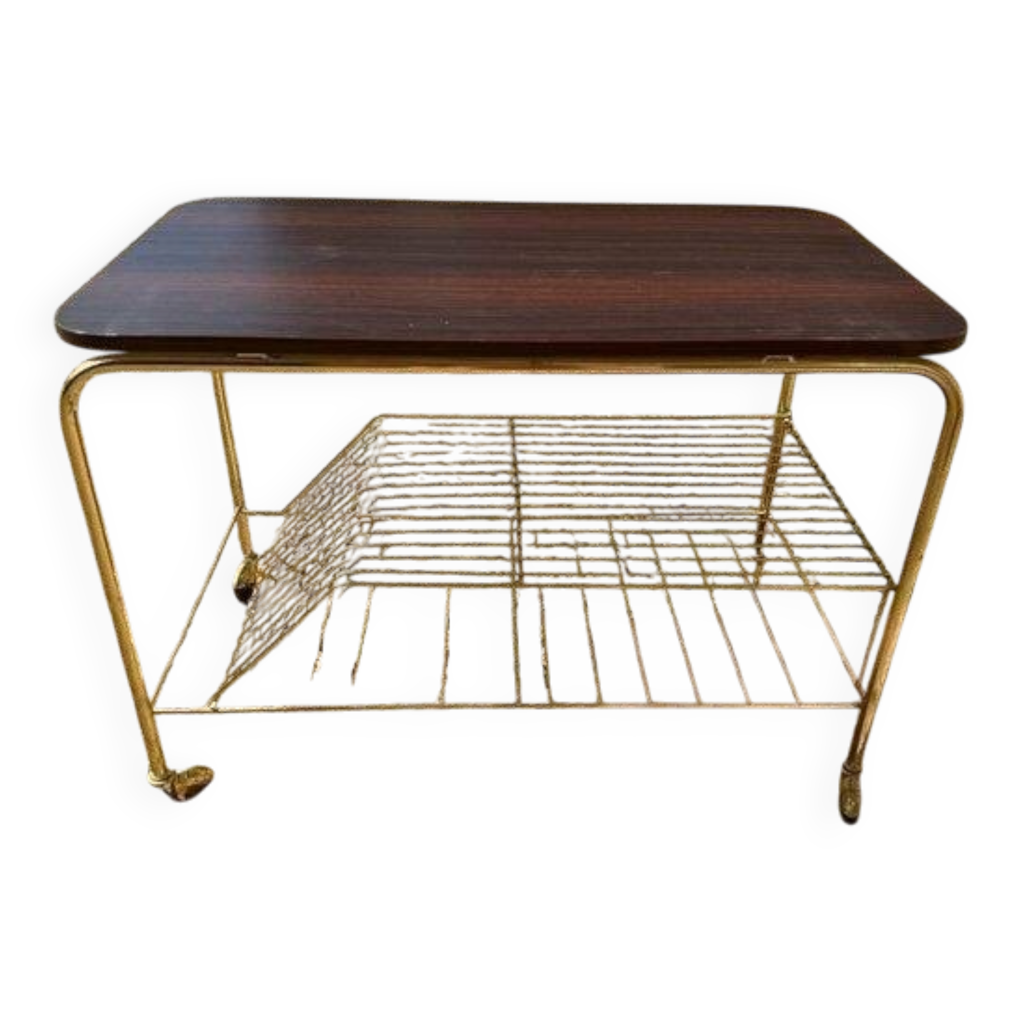 Table basse rangement disques