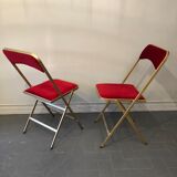 Duo of folding chairs