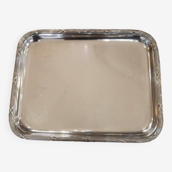 Small silver metal tray