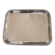 Small silver metal tray