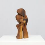 Wooden Sculpture – Attributed to Danish Modernism, 1970s