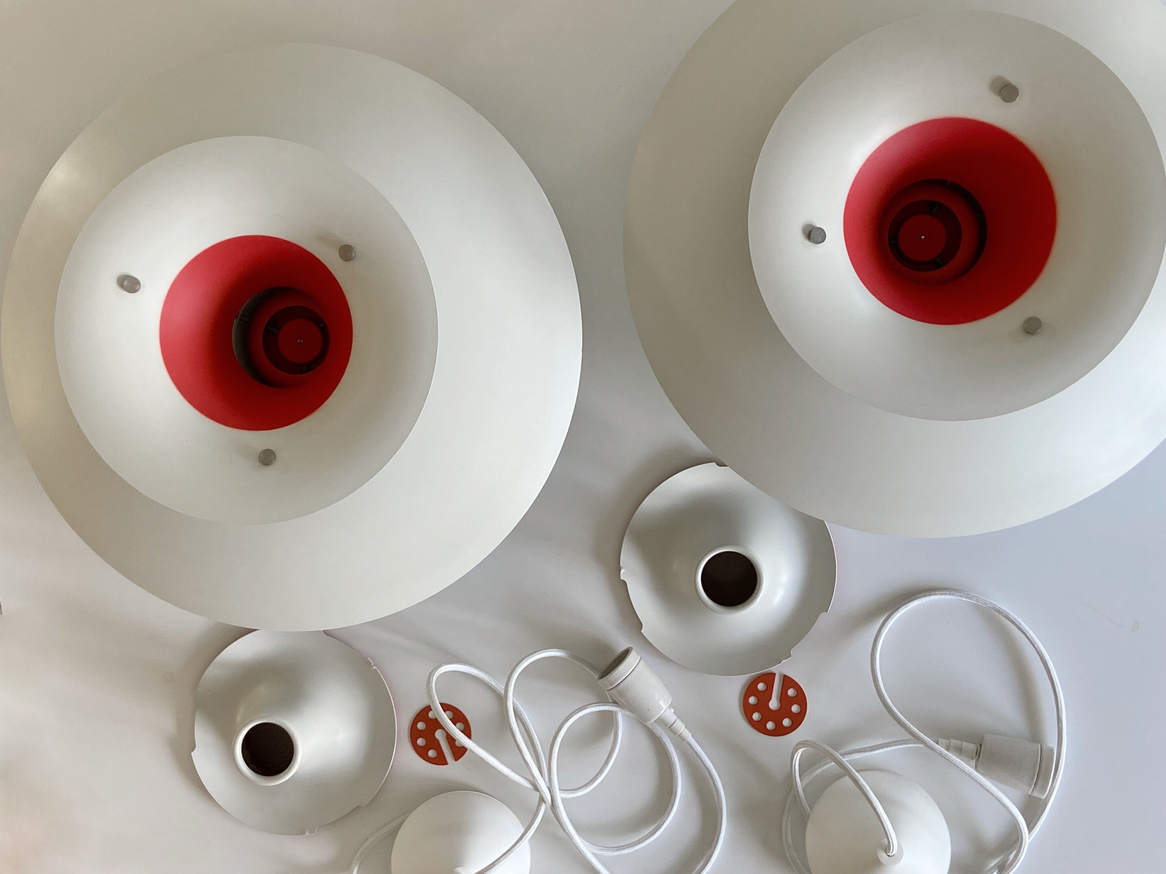 Pair Louis Poulsen PH5 pendant lamps by Poul Henningsen Denmark