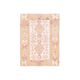 Vintage Turkish Oushak handmade cotton pink wool kilim area rug 120x165