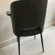 Fauteuil en skaï vert bouteille