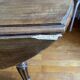 Round walnut table