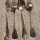 24 antique silver-plated cutlery sets