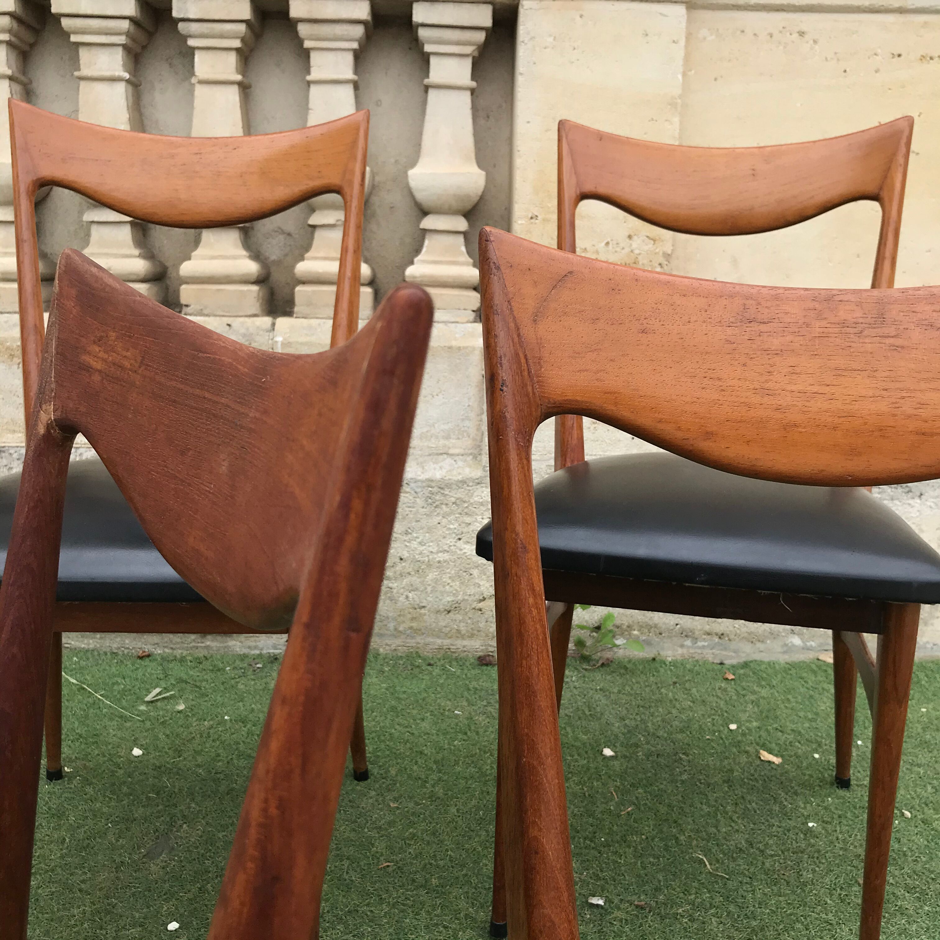 Lot de 4 chaises scandinaves