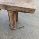 Old wooden workbench furniture by trade with vice