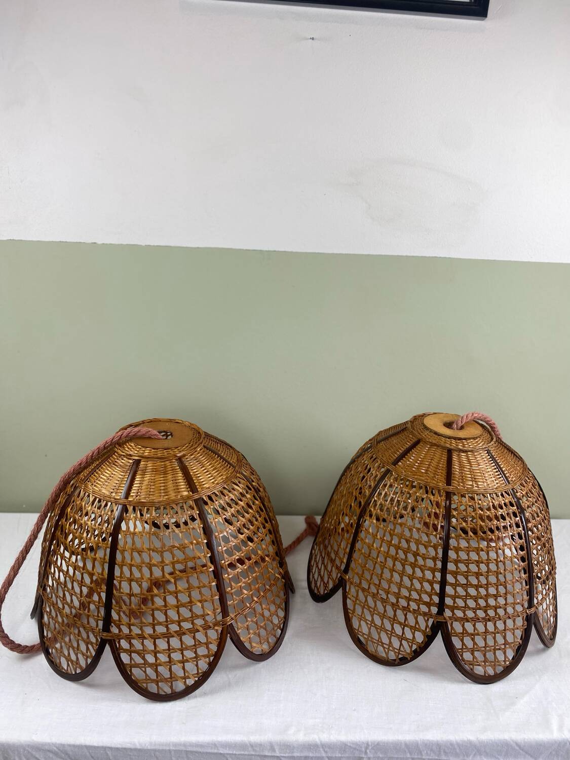 Suspension osier vintage