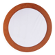 Vintage Large Round light wooden Wall Mirror, 1960s