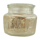 Vintage glass jar with glass lid