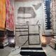 Beni Ouarain rug 300x200 cm – Large black and cream Moroccan Berber rug