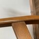 Series of 4 wooden & imitation leather chairs