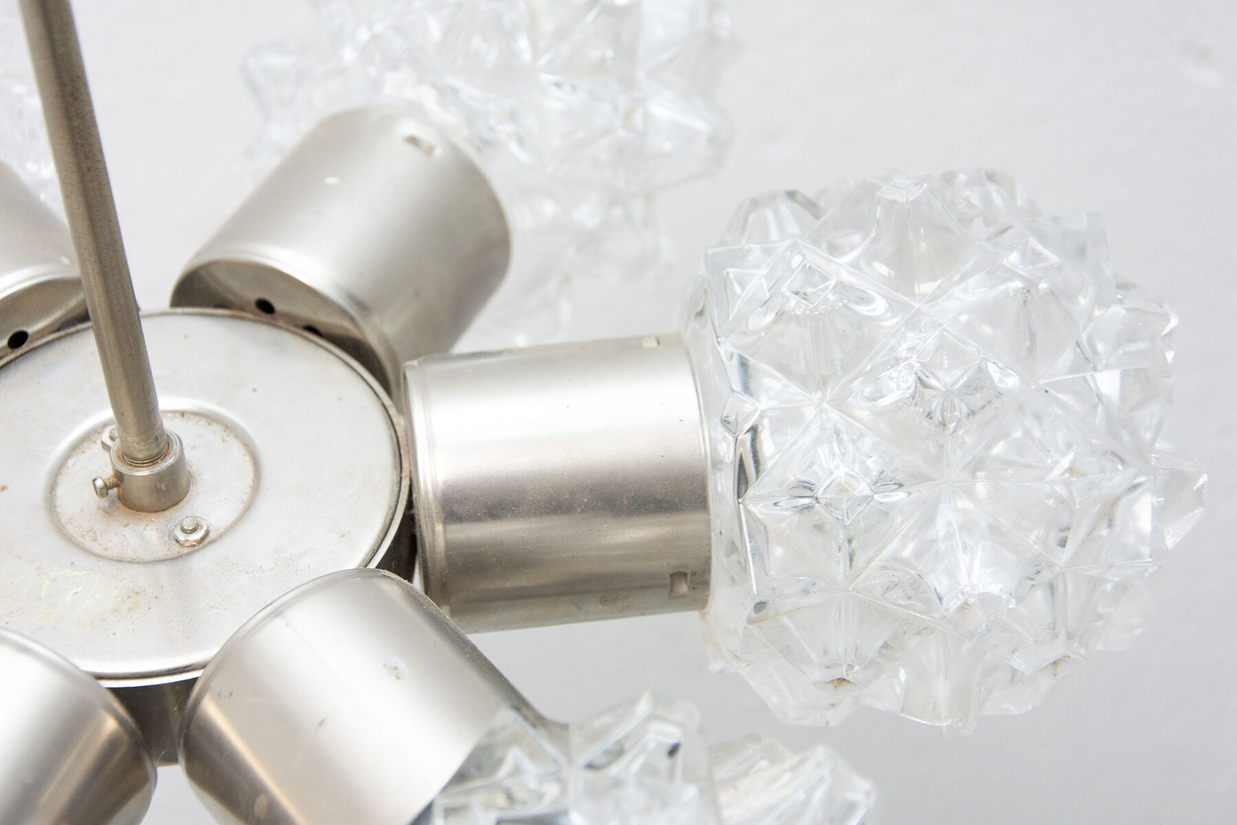 Cut glass pendant chandelier for Kamenický Šenov, 1970´s